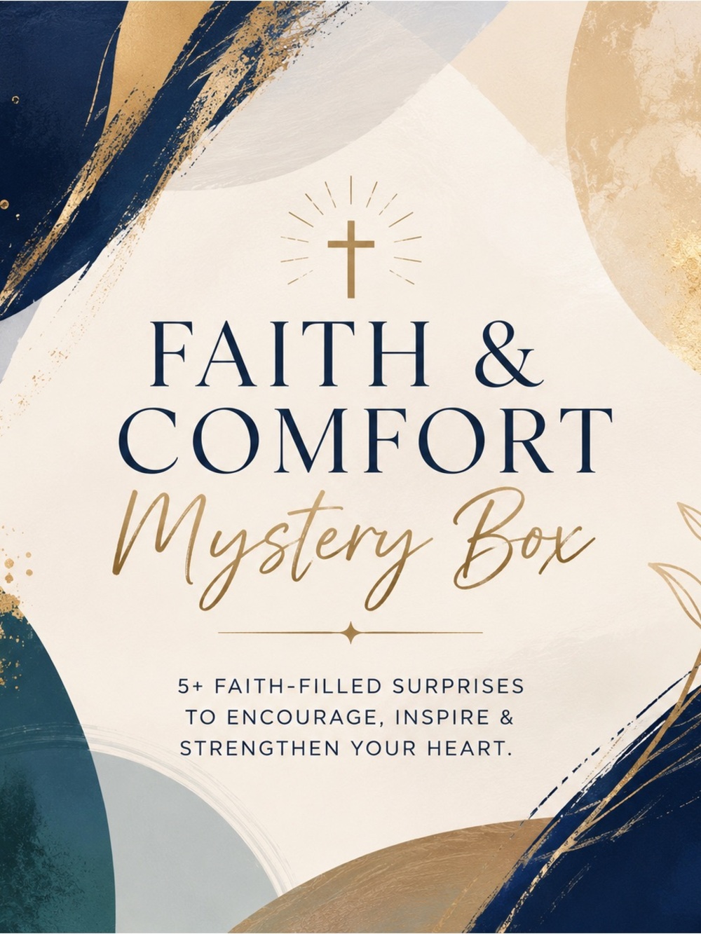 Faith & Comfort Christian Mystery Box 5+ Curated Books Gifts & Encouragement